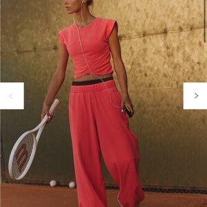 Free People Hot Shot Crossover Set Electric Sunset